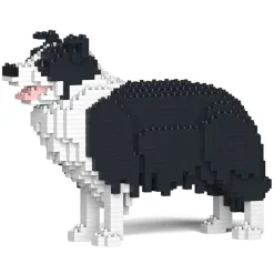 Jekca - Border Collie - Dog - 01S-M01 - Lego - Sculpture - Construction - 4D - Brick Animals - Toys - Avvenice