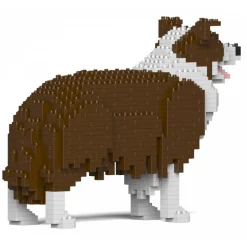Jekca - Border Collie 01-M02 - Big - Lego - Sculpture - Construction - 4D - Brick Animals - Toys - Avvenice