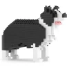 Jekca - Border Collie Mini 01 - Lego - Sculpture - Construction - 4D - Brick Animals - Toys - Avvenice