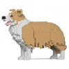 Jekca - Border Collie 01S-M03 - Lego - Sculpture - Construction - 4D - Brick Animals - Toys - Avvenice
