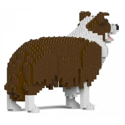 Jekca - Border Collie 01S-M02 - Lego - Sculpture - Construction - 4D - Brick Animals - Toys - Avvenice
