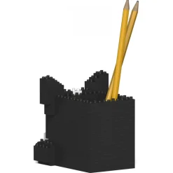 Jekca - Boston Terrier Pencil Cup 01S - Lego - Sculpture - Construction - 4D - Brick Animals - Toys - Avvenice