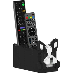 Jekca - Boston Terrier Remote Control Rack 01S - Lego - Sculpture - Construction - 4D - Brick Animals - Toys - Avvenice