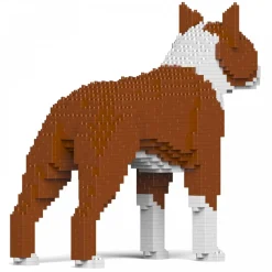 Jekca - Boston Terrier 01S-M02 - Lego - Sculpture - Construction - 4D - Brick Animals - Toys - Avvenice