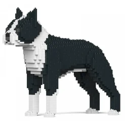 Jekca - Boston Terrier 01S-M01 - Lego - Sculpture - Construction - 4D - Brick Animals - Toys - Avvenice