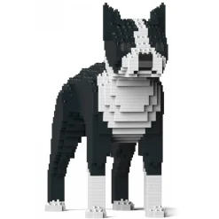 Jekca - Boston Terrier 01S-M01 - Lego - Sculpture - Construction - 4D - Brick Animals - Toys - Avvenice