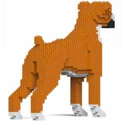 Jekca - Boxer 01-M02 - Big - Lego - Sculpture - Construction - 4D - Brick Animals - Toys - Avvenice