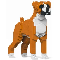 Jekca - Boxer 01S-M02 - Lego - Sculpture - Construction - 4D - Brick Animals - Toys - Avvenice