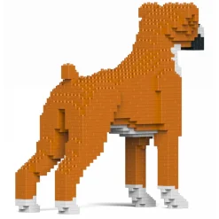 Jekca - Boxer 01S-M02 - Lego - Sculpture - Construction - 4D - Brick Animals - Toys - Avvenice