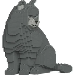 Jekca - British Shorthair Cat 01S-M01 - Lego - Sculpture - Construction - 4D - Brick Animals - Toys - Avvenice