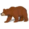 Jekca - Brown Bear 01S - Lego - Sculpture - Construction - 4D - Brick Animals - Toys - Avvenice
