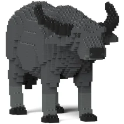 Jekca - Buffalo 01 - Lego - Sculpture - Construction - 4D - Brick Animals - Toys - Avvenice