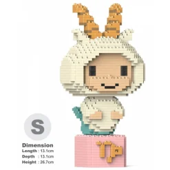 Jekca - Capricorn 01S - Lego - Sculpture - Construction - 4D - Brick Animals - Toys - Avvenice