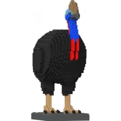 Jekca - Cassowary 01 - Big - Lego - Sculpture - Construction - 4D - Brick Animals - Toys - Avvenice