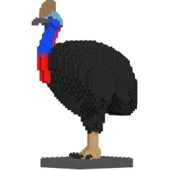 Jekca - Cassowary 01 - Lego - Sculpture - Construction - 4D - Brick Animals - Toys - Avvenice