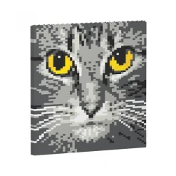 Jekca - Cat Eyes Brick Painting 04S-M02 - Lego - Sculpture - Construction - 4D - Brick Animals - Toys - Avvenice