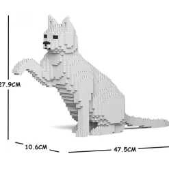 Jekca - Cat 08S-M01 - Lego - Sculpture - Construction - 4D - Brick Animals - Toys - Avvenice