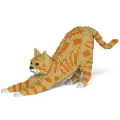 Jekca - Cat 05S-M01 - Lego - Sculpture - Construction - 4D - Brick Animals - Toys - Avvenice