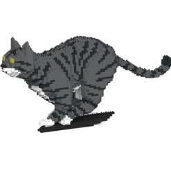 Jekca - Cat 18S-M02 - Lego - Sculpture - Construction - 4D - Brick Animals - Toys - Avvenice