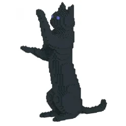Jekca - Cat 15S-M02 - Lego - Sculpture - Construction - 4D - Brick Animals - Toys - Avvenice