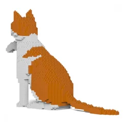 Jekca - Cat 12S-M03 - Lego - Sculpture - Construction - 4D - Brick Animals - Toys - Avvenice
