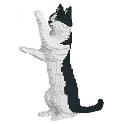 Jekca - Cat 17S-M01 - Lego - Sculpture - Construction - 4D - Brick Animals - Toys - Avvenice