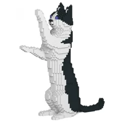 Jekca - Cat 17S-M01 - Lego - Sculpture - Construction - 4D - Brick Animals - Toys - Avvenice