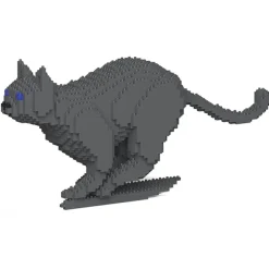 Jekca - Cat 19S-M03 - Lego - Sculpture - Construction - 4D - Brick Animals - Toys - Avvenice