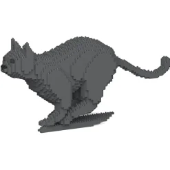 Jekca - Cat 19S-M03 - Lego - Sculpture - Construction - 4D - Brick Animals - Toys - Avvenice