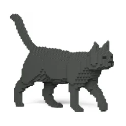 Jekca - Cat 07S-M03 - Lego - Sculpture - Construction - 4D - Brick Animals - Toys - Avvenice