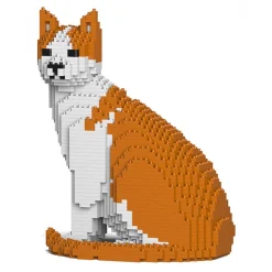 Jekca - Cat 10S-M03 - Lego - Sculpture - Construction - 4D - Brick Animals - Toys - Avvenice