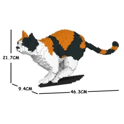 Jekca - Cat 20S-M01 - Lego - Sculpture - Construction - 4D - Brick Animals - Toys - Avvenice