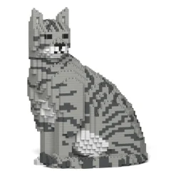 Jekca - Cat 02S-M03 - Lego - Sculpture - Construction - 4D - Brick Animals - Toys - Avvenice