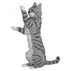 Jekca - Cat 14S-M03 - Lego - Sculpture - Construction - 4D - Brick Animals - Toys - Avvenice