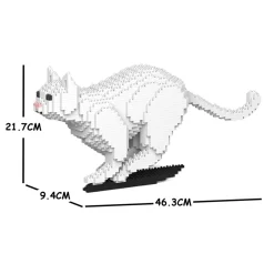 Jekca - Cat 19S-M01 - Lego - Sculpture - Construction - 4D - Brick Animals - Toys - Avvenice