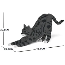 Jekca - Cat 05S-M02 - Lego - Sculpture - Construction - 4D - Brick Animals - Toys - Avvenice