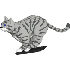 Jekca - Cat 18S-M03 - Lego - Sculpture - Construction - 4D - Brick Animals - Toys - Avvenice