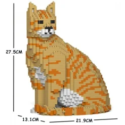 Jekca - Cat 02S-M01 - Lego - Sculpture - Construction - 4D - Brick Animals - Toys - Avvenice