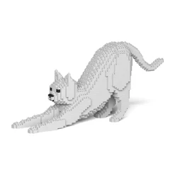 Jekca - Cat 09S-M01 - Lego - Sculpture - Construction - 4D - Brick Animals - Toys - Avvenice