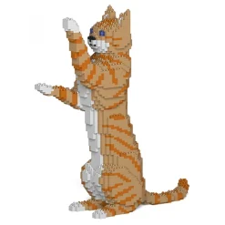 Jekca - Cat 14S-M01 - Lego - Sculpture - Construction - 4D - Brick Animals - Toys - Avvenice