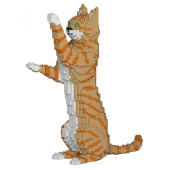 Jekca - Cat 14S-M01 - Lego - Sculpture - Construction - 4D - Brick Animals - Toys - Avvenice