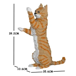 Jekca - Cat 14S-M01 - Lego - Sculpture - Construction - 4D - Brick Animals - Toys - Avvenice