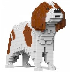 Jekca - Cavalier King Charles Spaniel 01-M01 - Big - Lego - Sculpture - Construction - 4D - Brick Animals - Toys - Avvenice