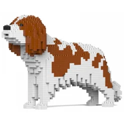 Jekca - Cavalier King Charles Spaniel 01S-M01 - Lego - Sculpture - Construction - 4D - Brick Animals - Toys - Avvenice
