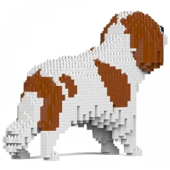 Jekca - Cavalier King Charles Spaniel 01S-M01 - Lego - Sculpture - Construction - 4D - Brick Animals - Toys - Avvenice