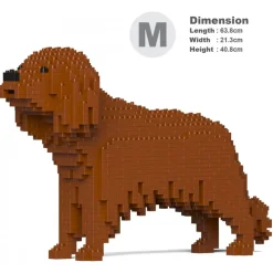 Jekca - Cavalier King Charles Spaniel 01-M05 - Big - Lego - Sculpture - Construction - 4D - Brick Animals - Toys - Avvenice