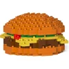 Jekca - Cheese Burger 01S - Lego - Sculpture - Construction - 4D - Brick Animals - Toys - Avvenice