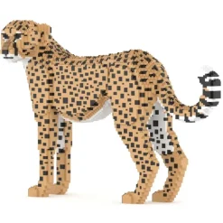 Jekca - Cheetah 01 - Big - Lego - Sculpture - Construction - 4D - Brick Animals - Toys - Avvenice