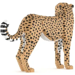 Jekca - Cheetah 01 - Lego - Sculpture - Construction - 4D - Brick Animals - Toys - Avvenice
