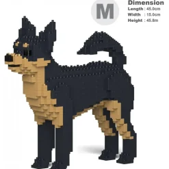 Jekca - Chihuahua 01-M02 - Big - Lego - Sculpture - Construction - 4D - Brick Animals - Toys - Avvenice